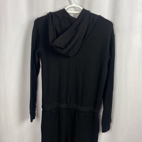 MONROW Revolve Supersoft Fleece Hooded Jumpsuit - Black - Size Small - Picture 12 of 16